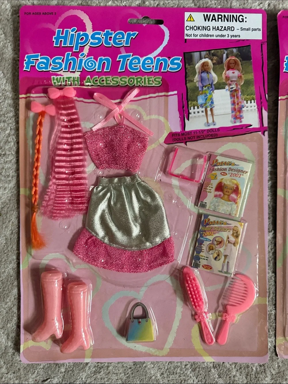 SEALED VINTAGE Doll Outfit/clothes Sets- BARBIE SIZE- HIPSTER FASHION TEENS